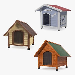3D dog houses model