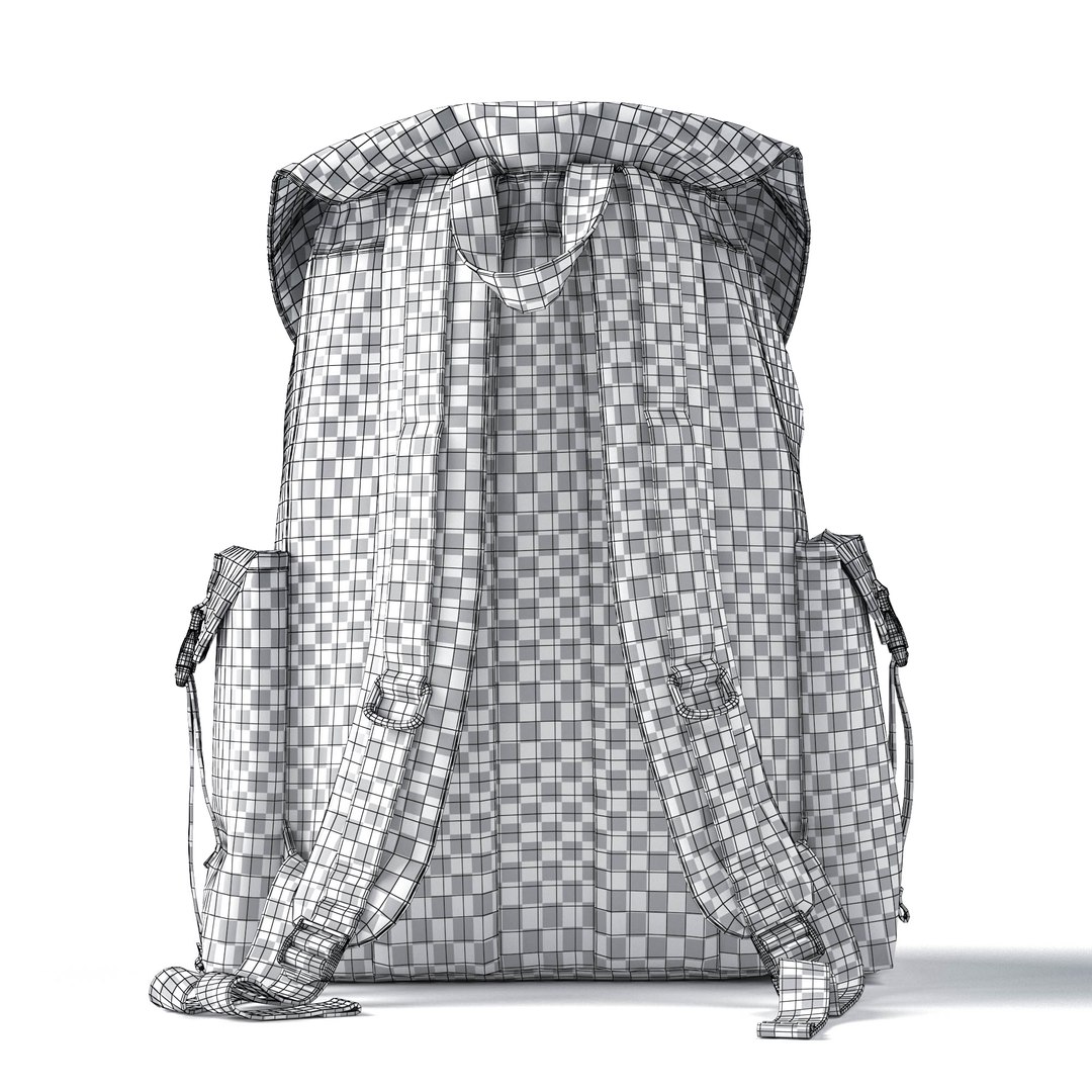 3D Model Backpack Fabric Purple - TurboSquid 1948596