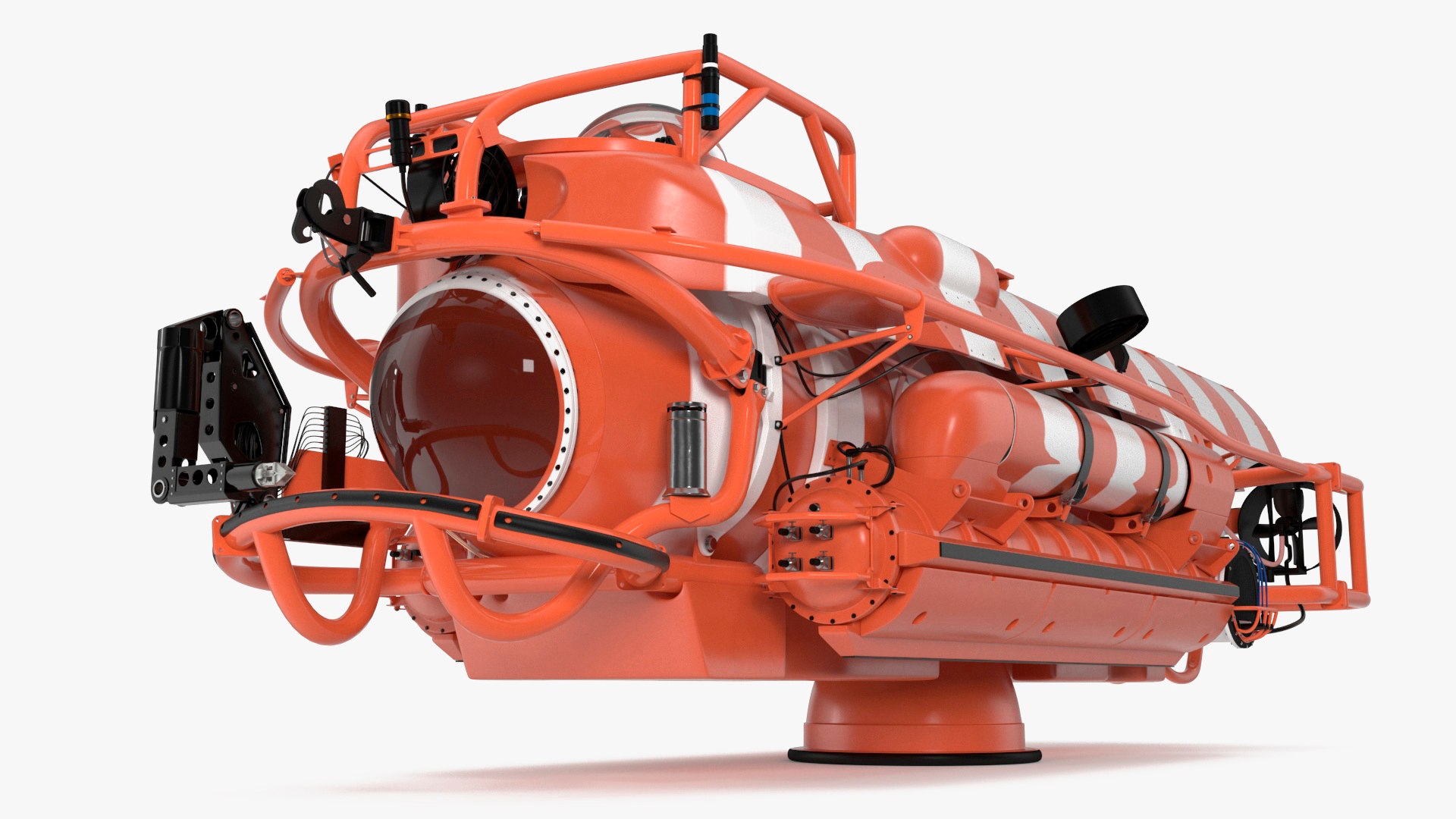 Rescue Submarine Orange 3D model preview