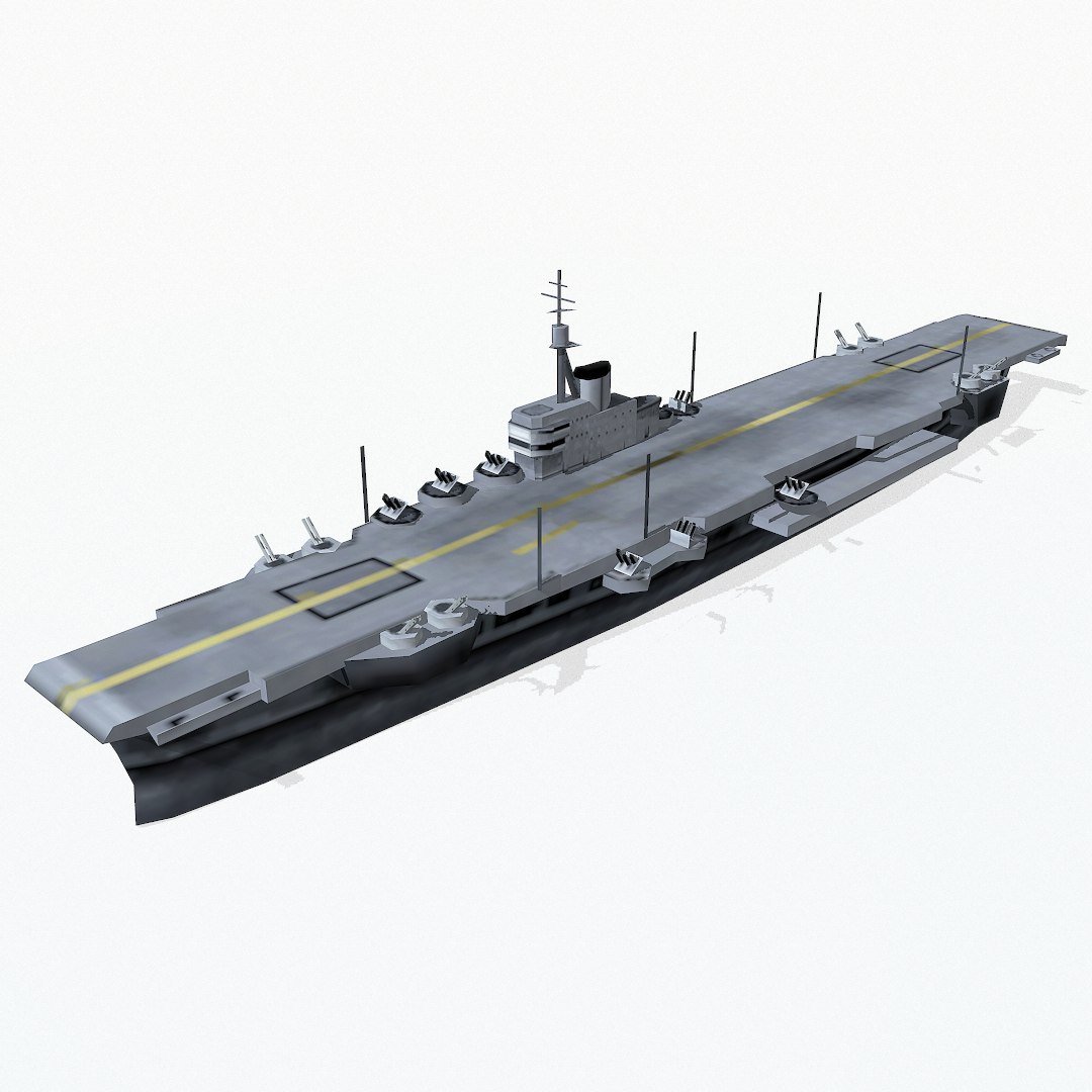 3d Implacable-class Aircraft Carrier Class Model