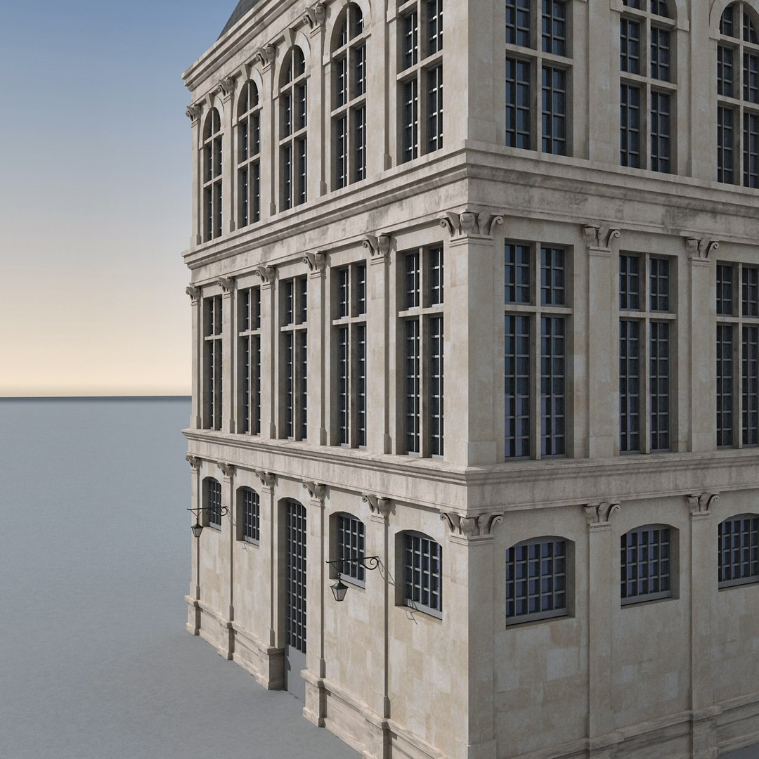 3d Model European Building Europe