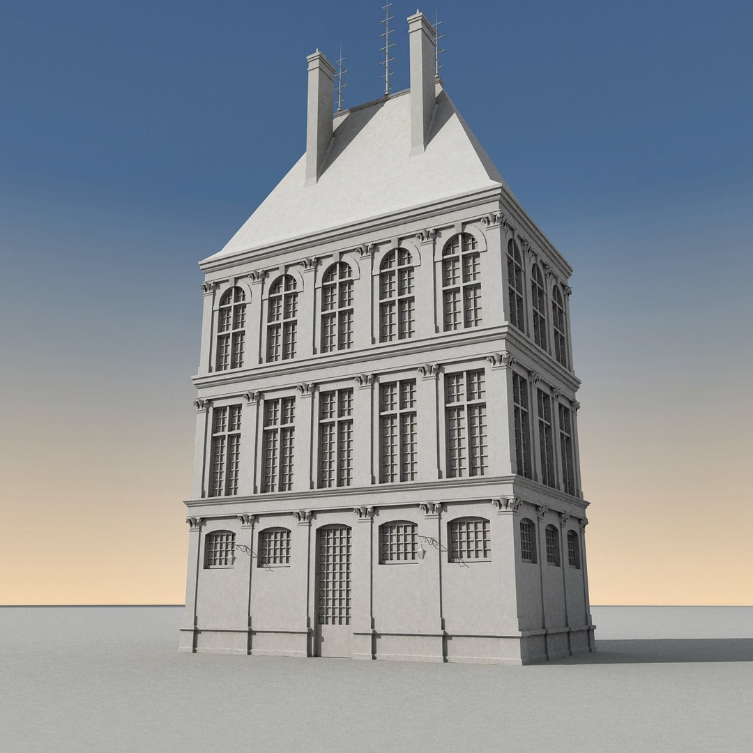 3d Model European Building Europe