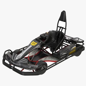 Go Kart Gray 3D