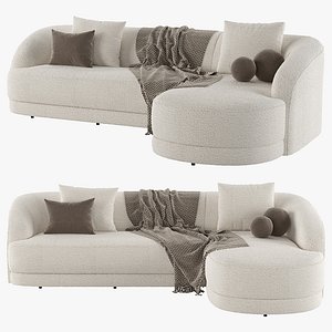 3D Sofa Bella Ivory model