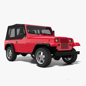 3D Jeep Wrangler YJ model