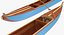 3D canoe paddle model