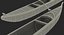 3D canoe paddle model