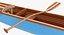 3D canoe paddle model