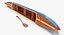 3D canoe paddle model