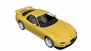 YELLOW CAR 3D model