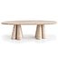 Mesa de jantar da coleção Travertine, estilo Mediterrâneo Milimalismo