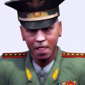 3d model of russian general officer