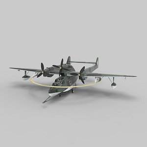 3D German Aircraft BV 138 MS - Minesweeping model