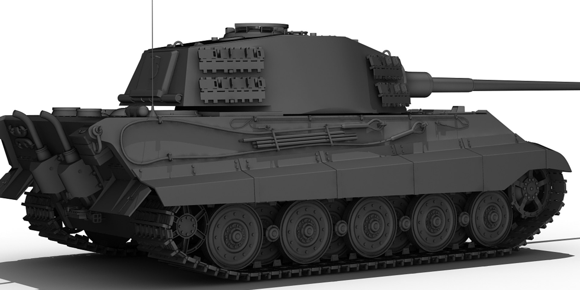 German Tank 3d Model