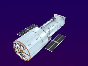 space telescope 3D model