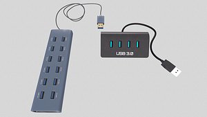 3D Plugable USB Port Hub