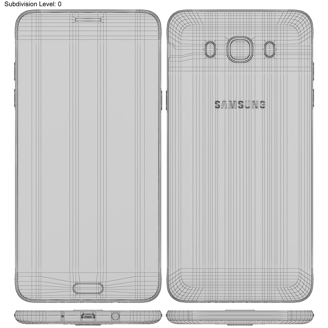 realistic samsung galaxy j7 3d 3ds