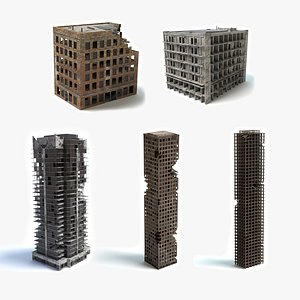 Damaged Buildings Set