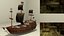 Riesiges Piratenschiff mit Interieur und Zubehör