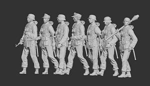 german soldier 3D model