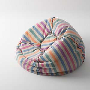 Colorful Beanbag Pouf
