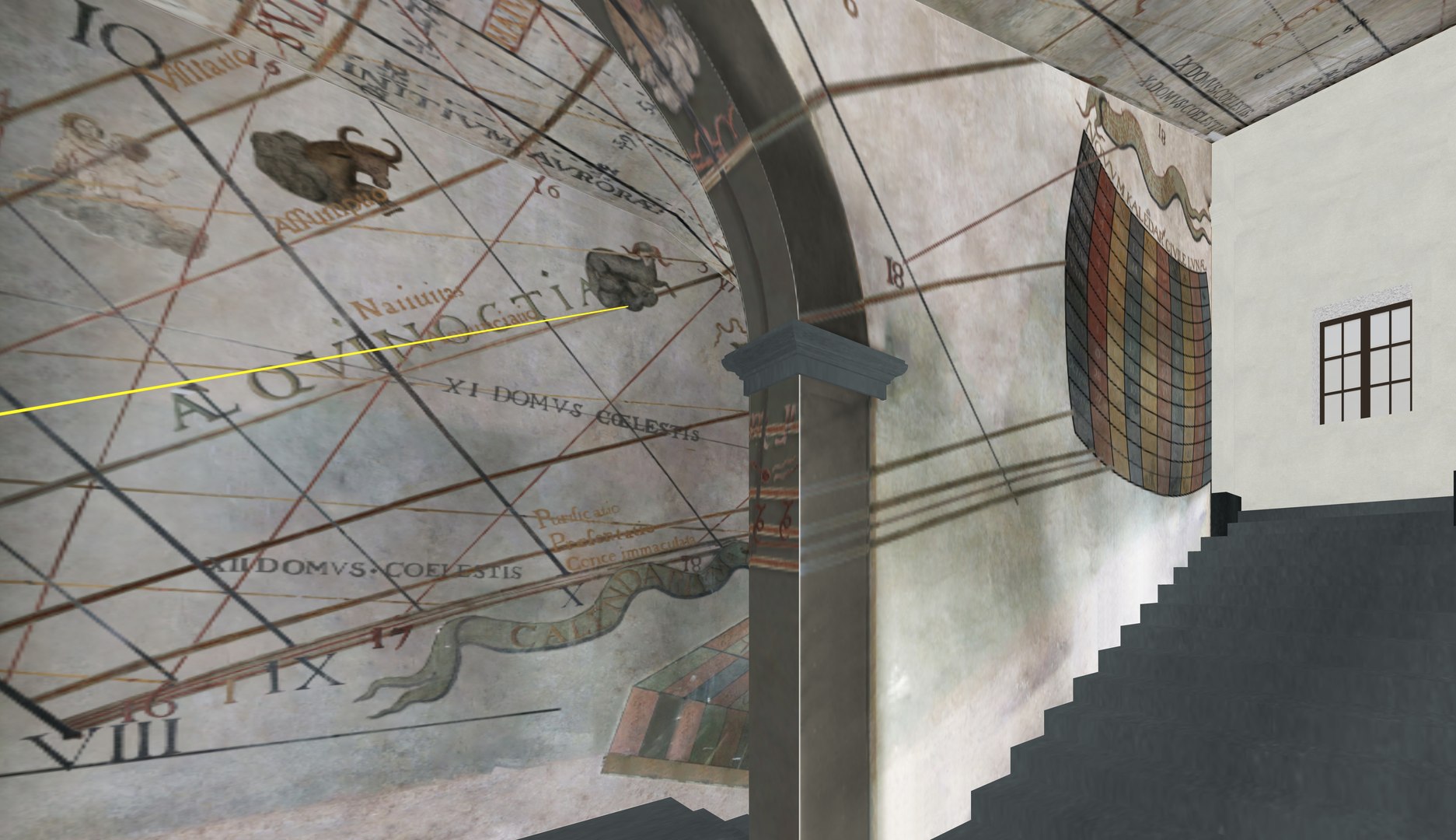 3D model Reflective Sundial clock at Lycee Stendhal Grenoble France ...