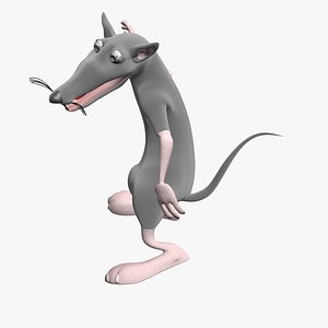 3D Rigged Cartoon Mouse with Dance Animation model
