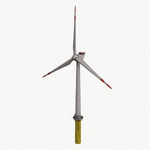 offshore wind turbine 3D model