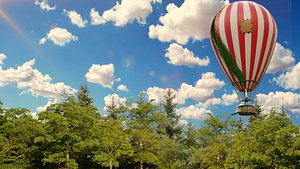 3D model hot balloon