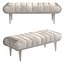 Michael Amini Roxbury park channel tufted bench