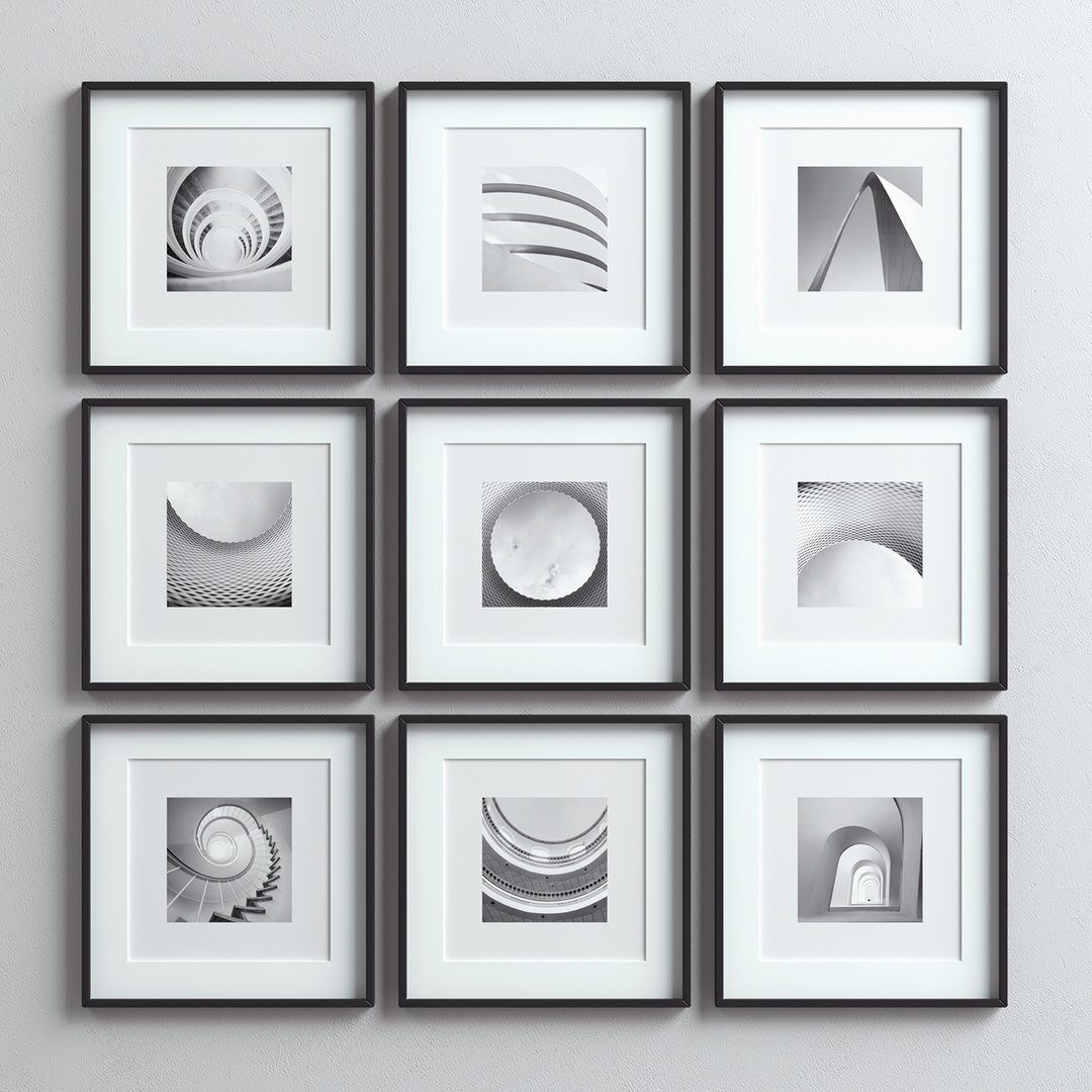 3D Frames Picture Set - TurboSquid 1284063