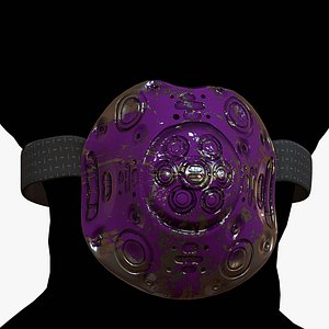 3D Gas mask respirator scifi futuristic model model