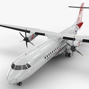 3D ATR 72 QANTAS LINK L1625