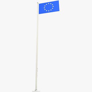 3D Flag of Europe V6 model