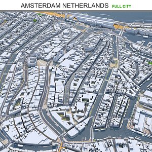 Amsterdam City in Netherlands