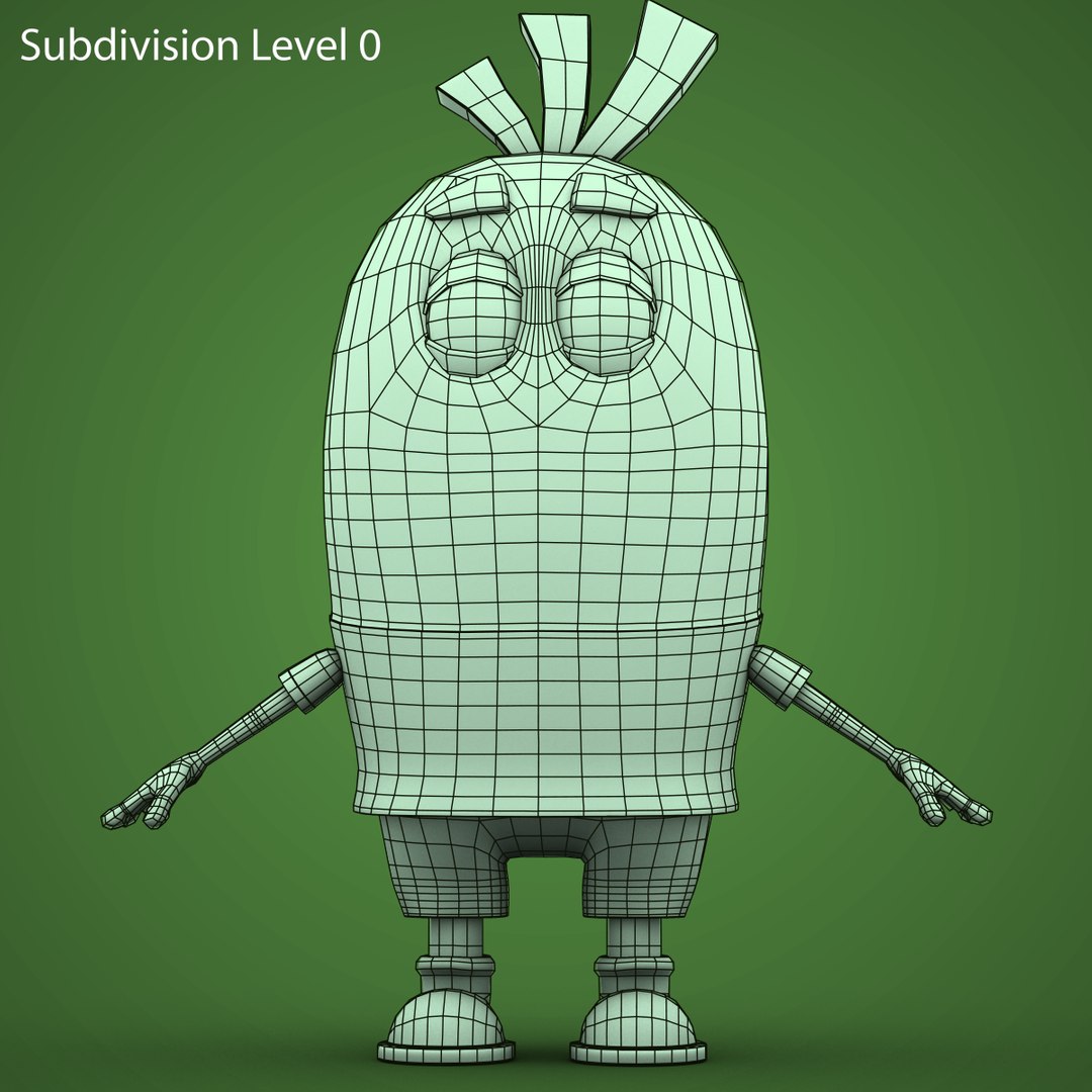 Low-poly Non Rigged Bean 3d Model