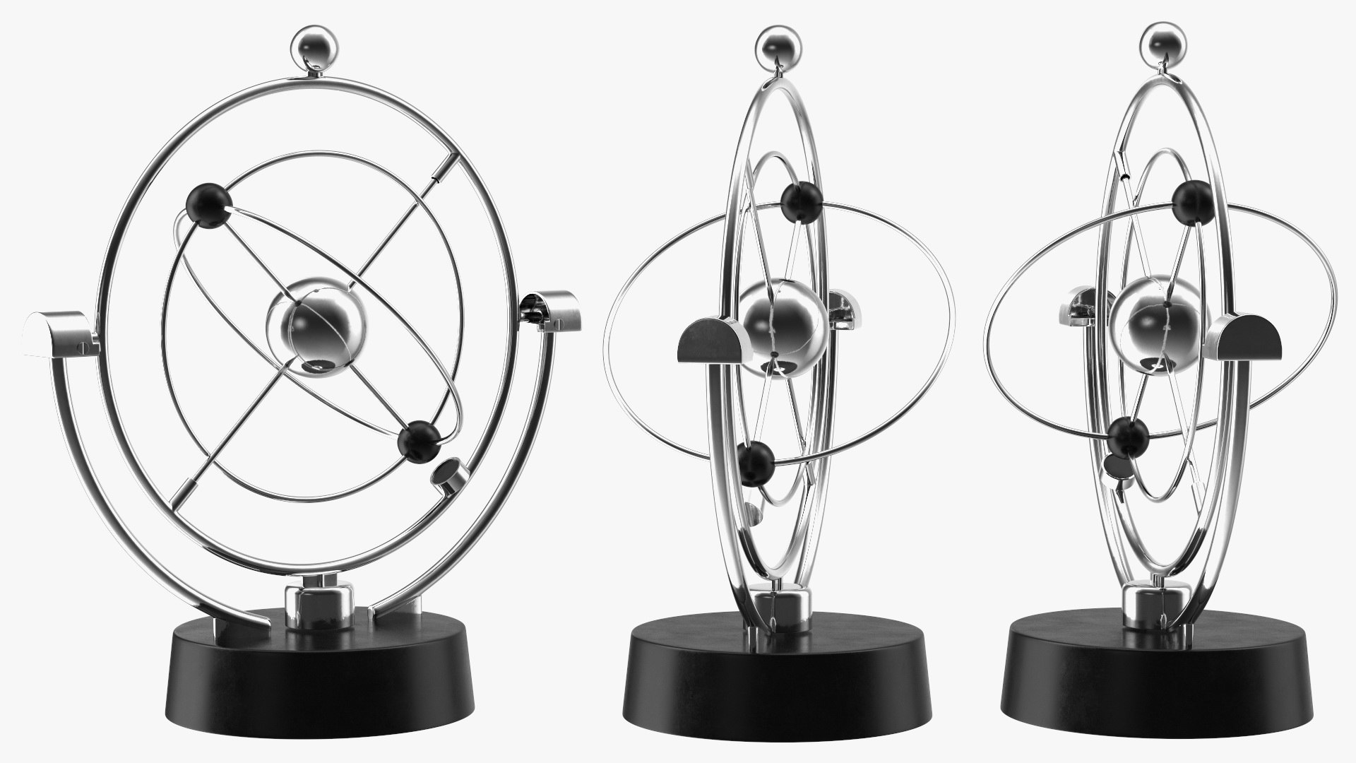 3D Model Orbital Newton Pendulum Model - TurboSquid 1749932