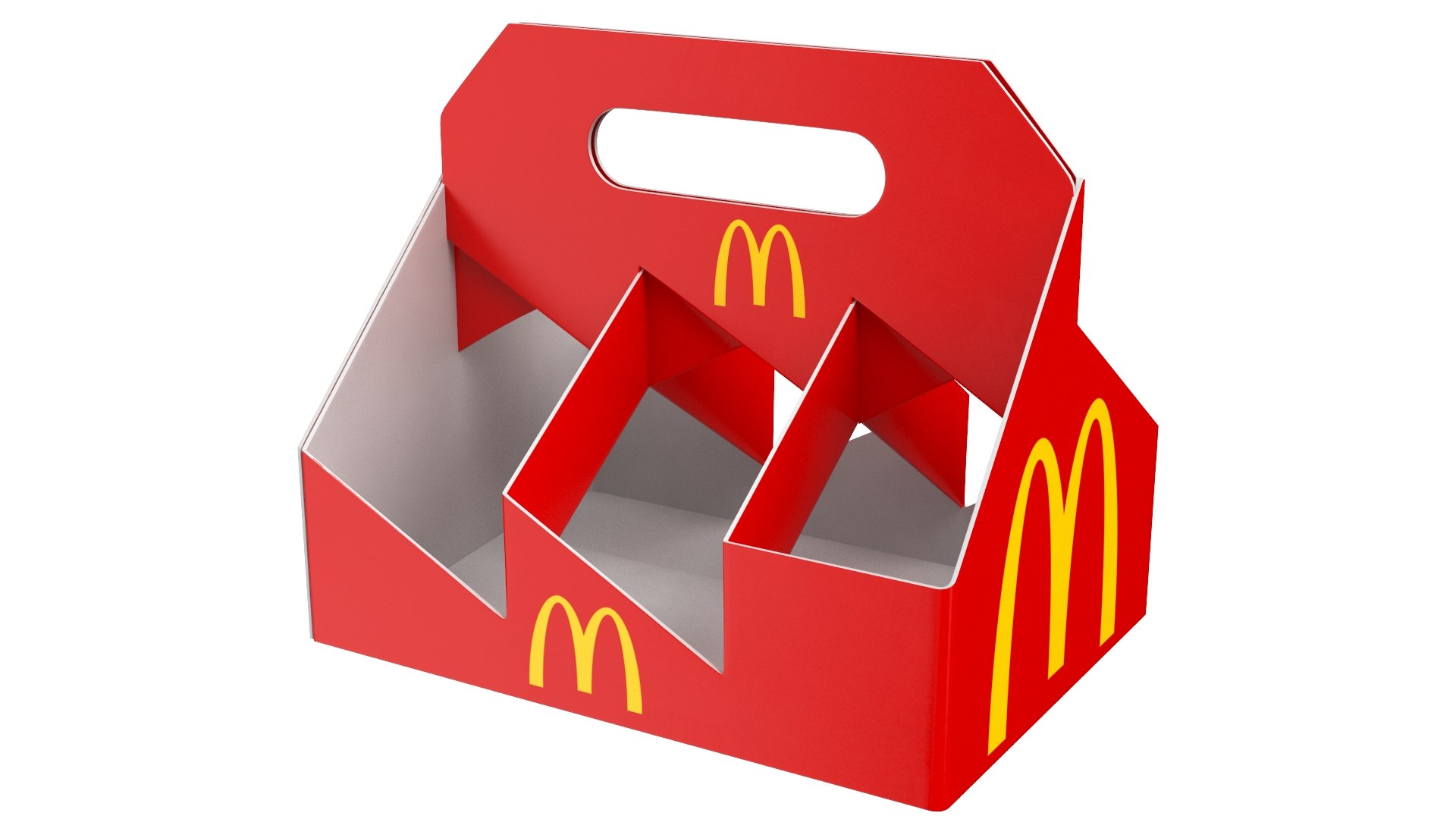 3D Mcdonald Cups Tray Model - TurboSquid 1956806