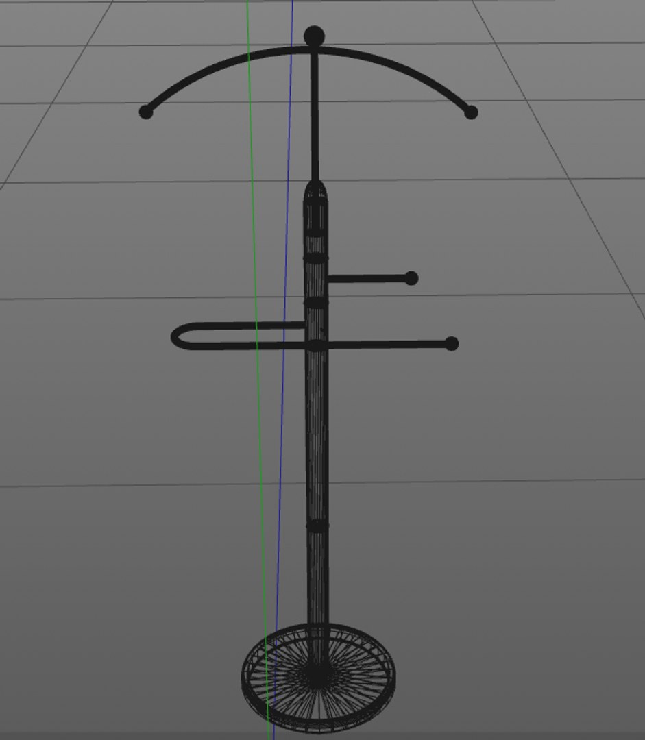 3d Coat Rack Model