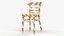realistic dining chair 3D