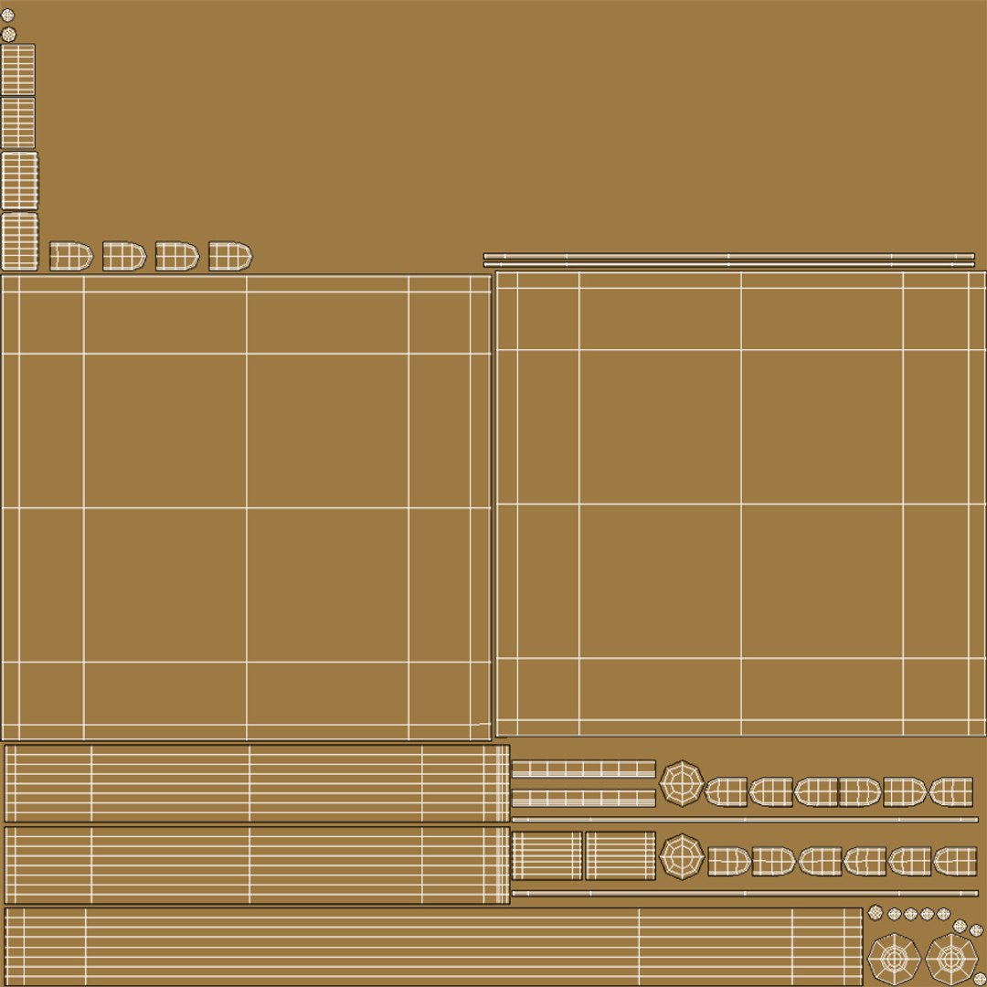 Gold Glass Railing Model - TurboSquid 2180638