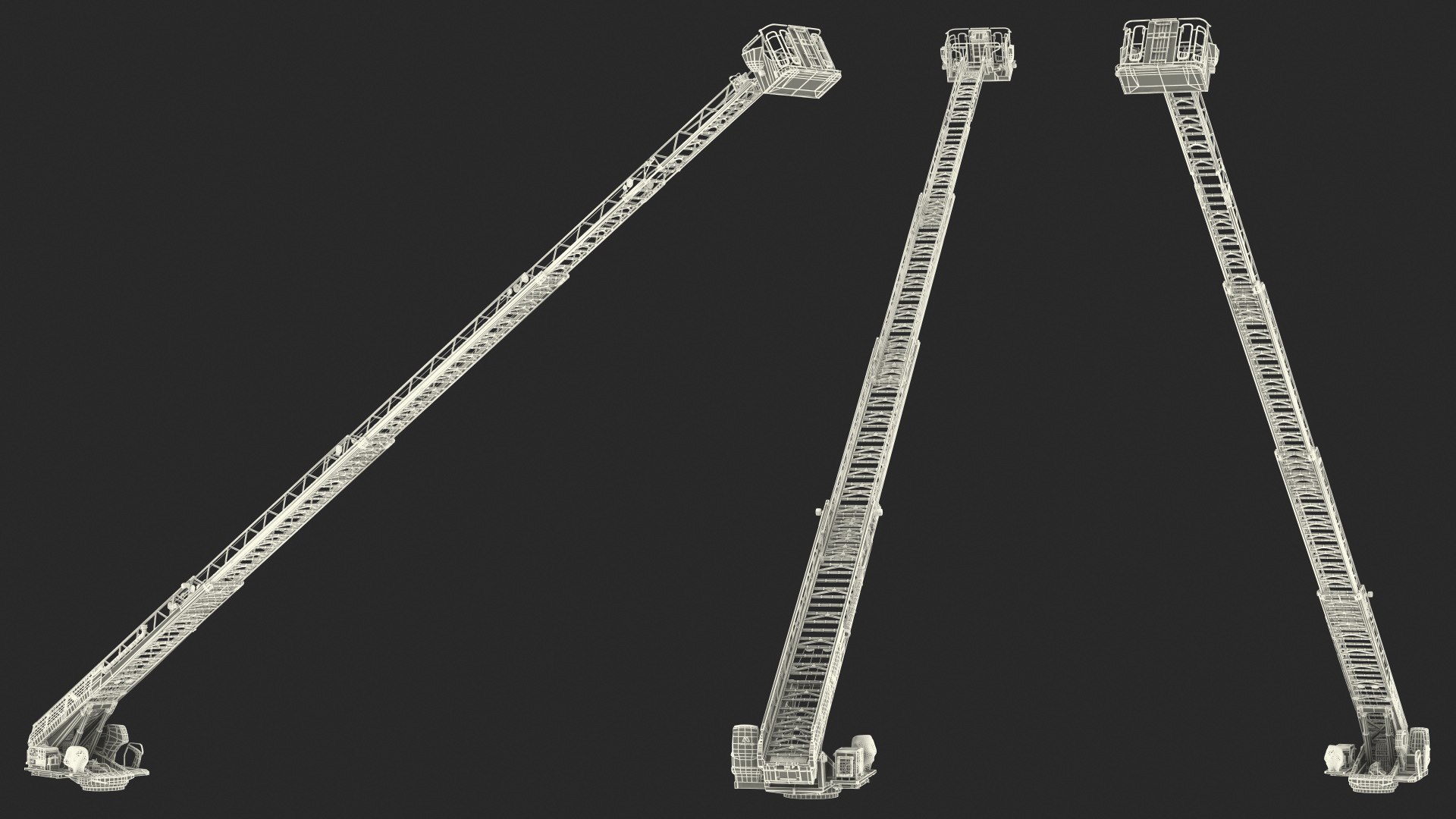M32l Turntable Ladder Unfolded 3D Model TurboSquid 1709584