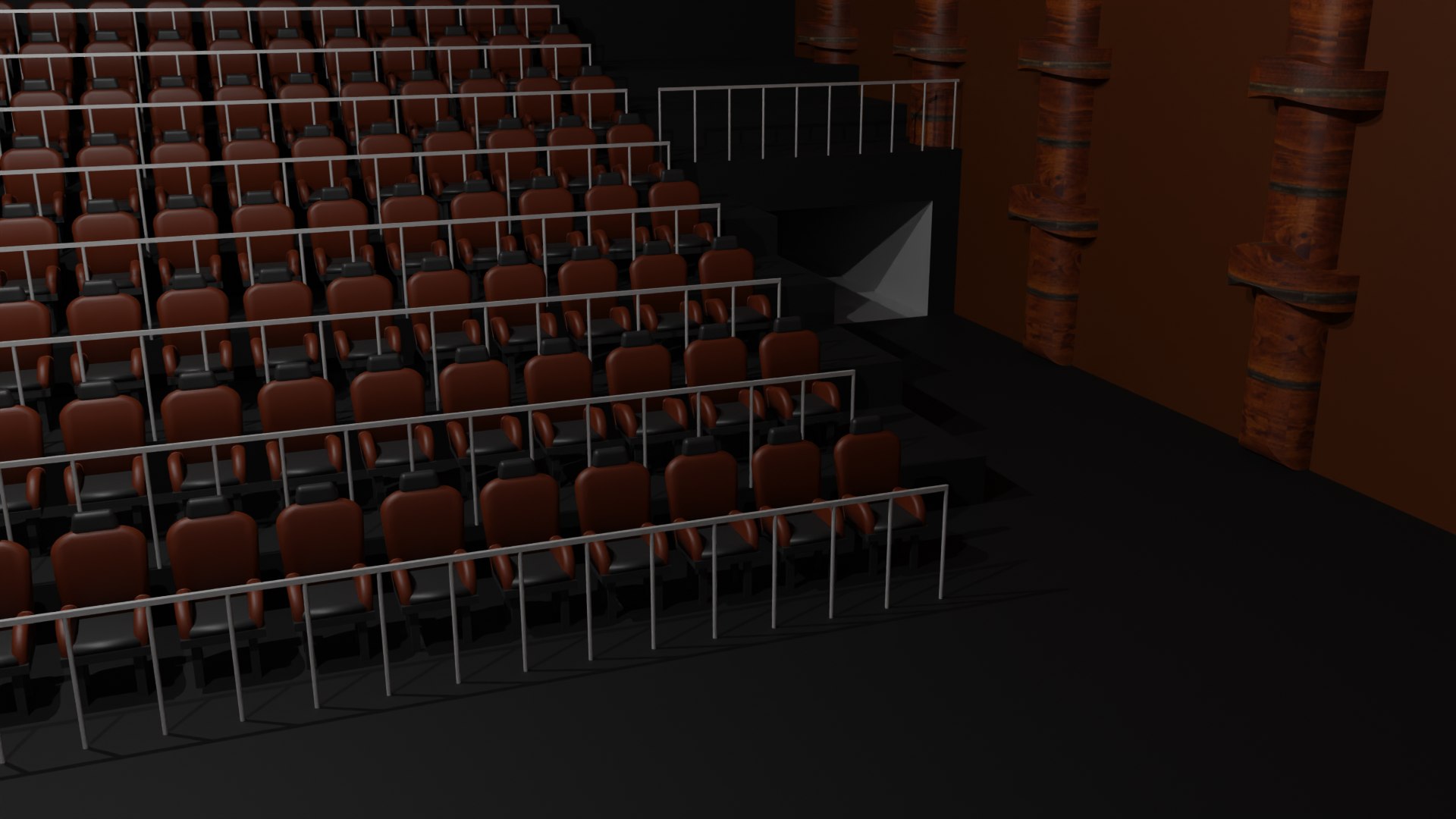 Movie Theater Interior Model - TurboSquid 2159604