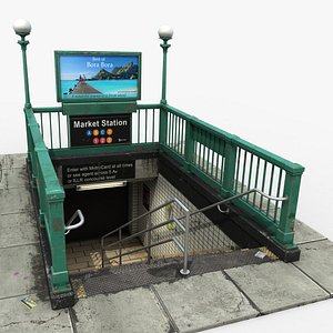 subway entrance model