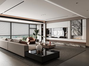 Modern living room 3D model