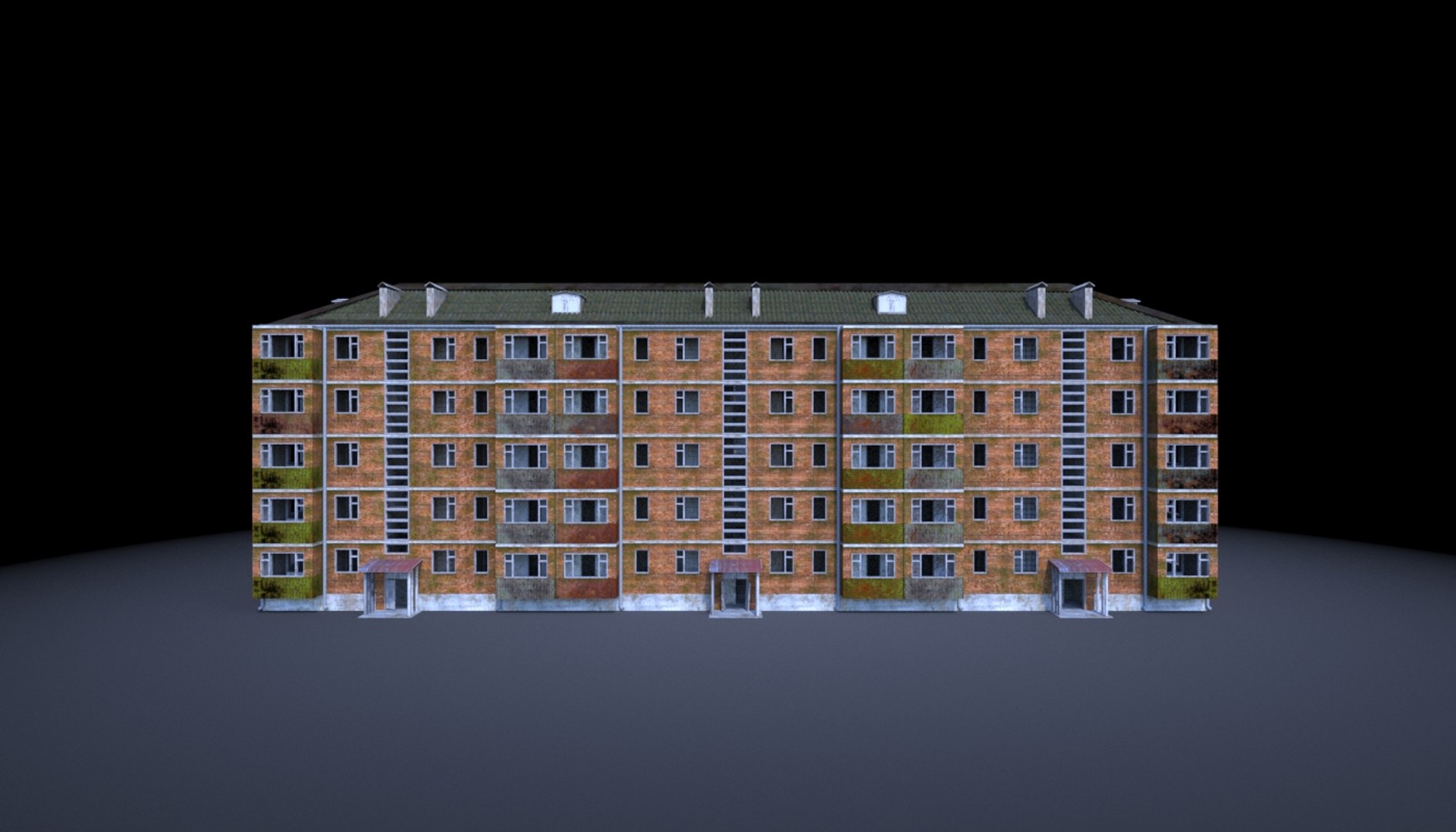 Soviet Building 3D Model - TurboSquid 1405264