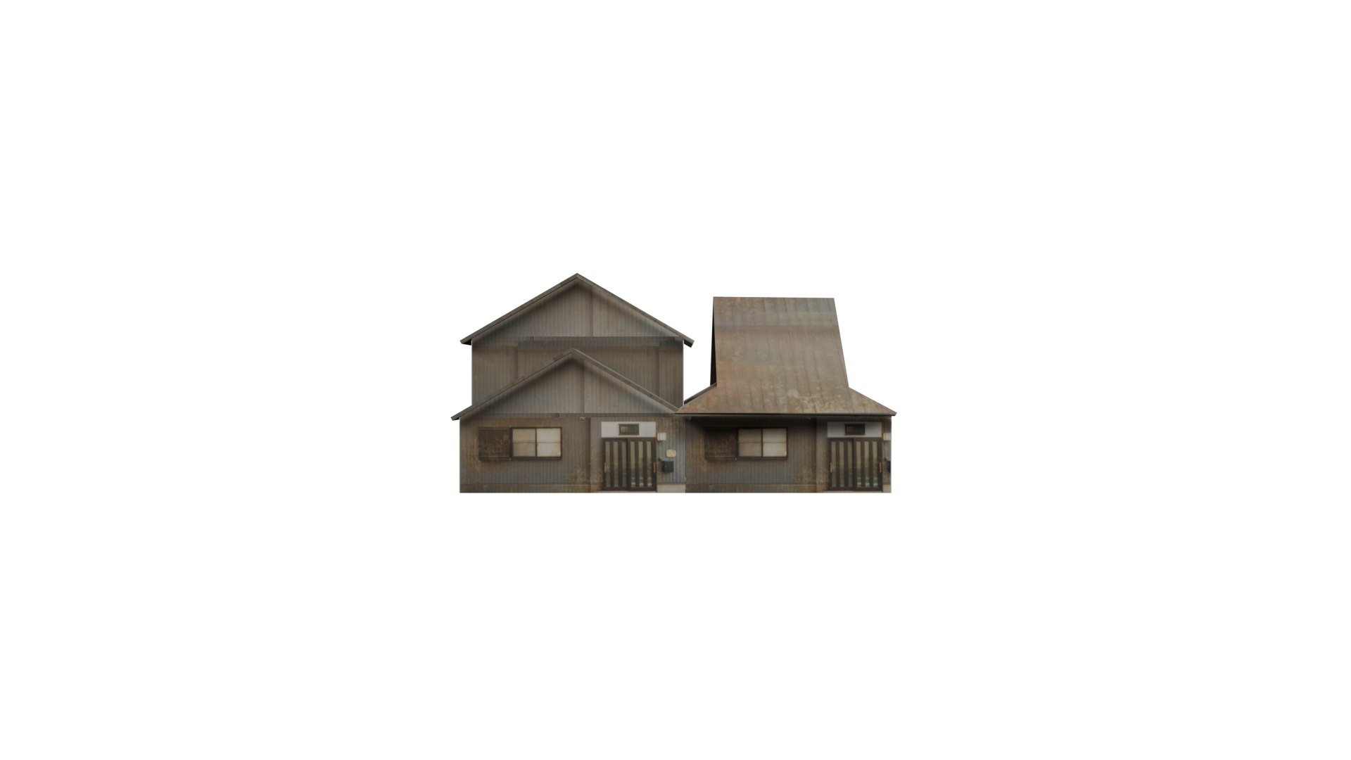 5 Modern Rusted Japanease House Pack 1 Model - TurboSquid 2388405