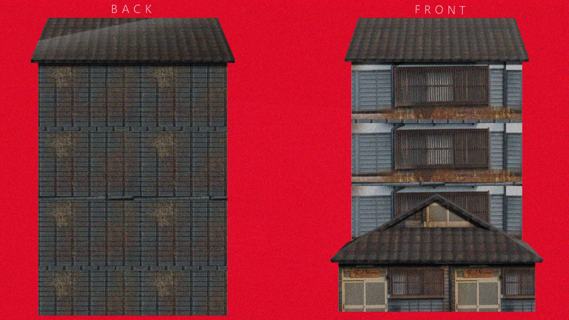 5 Modern Rusted Japanease House Pack 1 Model - TurboSquid 2388405