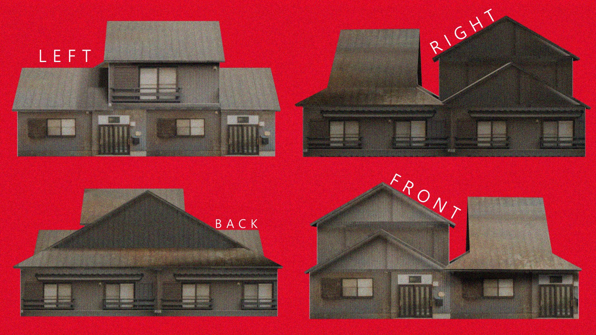5 Modern Rusted Japanease House Pack 1 Model - TurboSquid 2388405