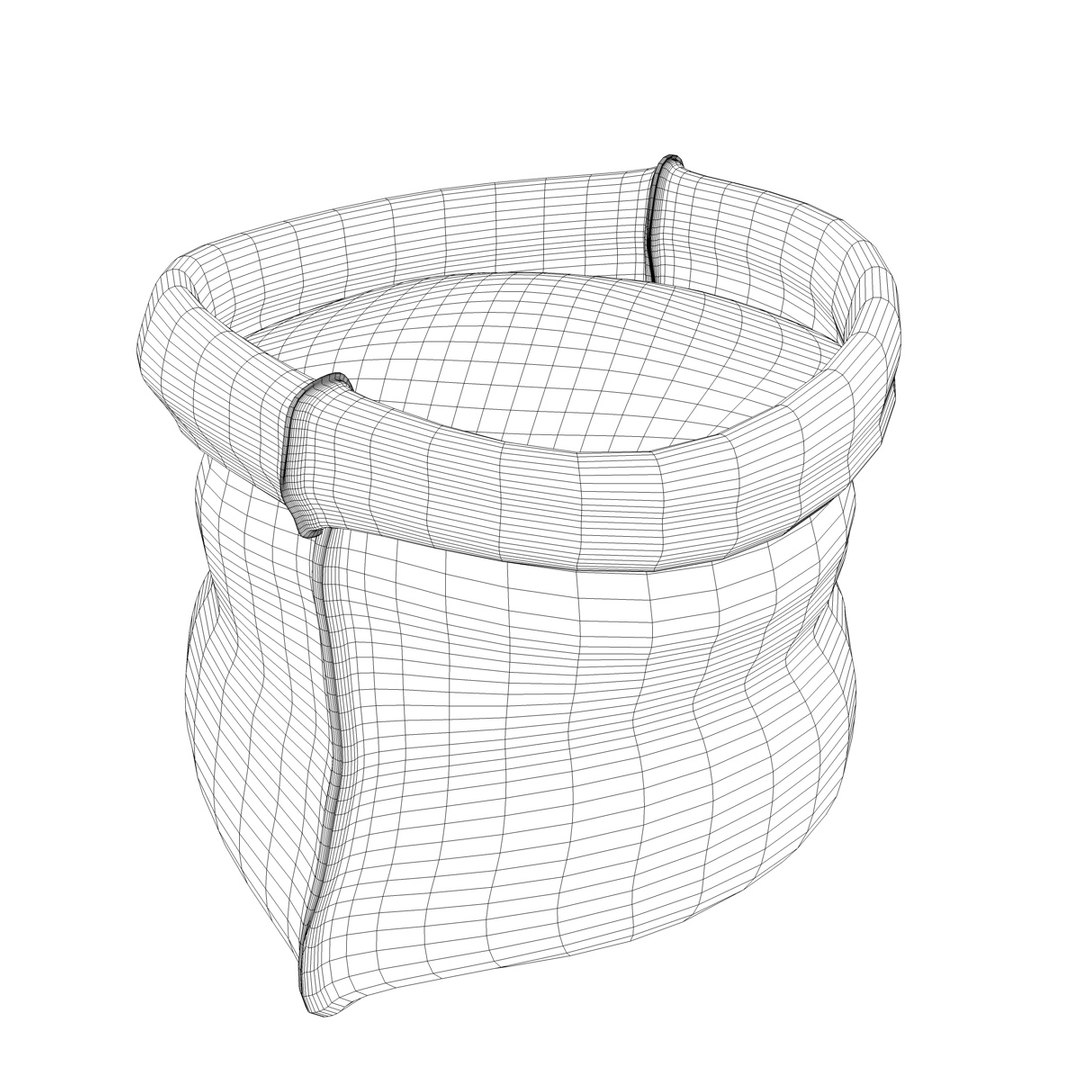3d Sack Beans Model